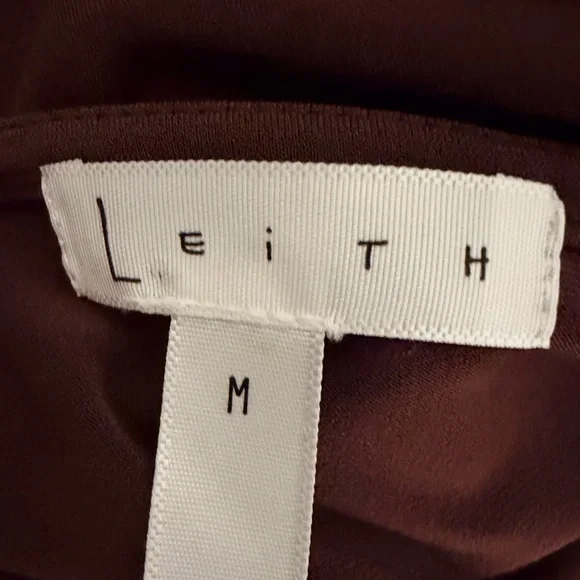 Leith Deep Purple Midi Wrap Dress - Picture 4 of 5